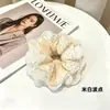 Diadema de pelo de intestino de cerdo para mujer, nuevo estilo, diadema, estilo coreano, flor para el pelo de celebridad de internet, accesorios para el pelo, banda elástica para el pelo de verano, cuerda para el pelo, tocado