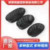 Cesta tejida de ratán sintético negro, cesta para snacks, frutas, pan, KTV, tienda de desayunos, con cesta tejida negra tejida a mano