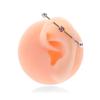 Pendientes Henson de acero inoxidable con forma de varilla y circonita, con personalidad moderna, para piercing en el cartílago.