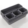 Caja de almacenamiento de cajón traje combinado con partición de plástico para clasificar artículos varios de cocina y baño