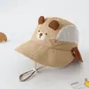 Sombrero Delgado de Conejo de Verano, Sombrero de Pescador, Sombrero para el Sol, Sombrero para Bebé, Sombrero de Protección Solar para Niños, Rosa para Niños, Primavera y Otoño para Niñas