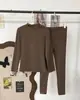 Blusa Térmica de Lã Mousse com Decote V para Mulheres 10A Antibacteriana Elástica Canelada Versátil Outono/Inverno Manga Longa Roupa Íntima