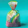 Bolsa Pequena de Bolo Fofa Bolsa de Presente de Aniversário Infantil Saco de Embalagem Transparente para Presente de Doces Biscoitos Lanches