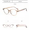 Gafas Graduadas Dr.Lolly Marco de Metal Marrón Ultra Claro para Mujer, Gafas Redondas Pequeñas Lisas de Moda Coreana