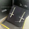 Colar de Diamante Gota d'Água Graff Versão Alta V Dourada Luxo Leve Versátil Mesmo Estilo Pingente Totalmente Diamantado Corrente para Clavícula Feminina Processo CNC