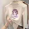 Top cálido de manga larga para niñas, con forro polar cepillado, colección otoño/invierno 2026, capa base versátil para niños mayores, camiseta elegante
