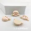 Desenho animado óleo brilhante menina fofa laço acessórios de resina diy cola de creme capa de celular grampo de cabelo material de joia