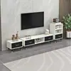 Mesa de Centro Combinación Gabinete de TV Extensible De Pie Madera Maciza Hogar Apartamento Pequeño Sala de Estar Moderna Simple Patas de Madera Maciza Gabinete de TV