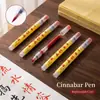 Pincel de cinabrio con punta suave para práctica de caligrafía, caracteres pequeños, copia de escrituras, calco, escritura de coplas de Año Nuevo y pintura. Venta al por mayor desde fabricante de cepillos