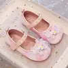 Zapatos de Cuero para Niñas Zapatos de Princesa de Dibujos Animados 2026 Otoño Nuevos Zapatos de Baile Zapatos de Cristal para Niños Zapatos de Cuero de Suela Suave para Bebé