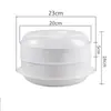 Vaporizador de Micro-ondas Cozinha Pão no Vapor Quente e Dumplings Aquecimento Vaporizador com Tampa Doméstico Plástico Multifuncional Vaporizador Atacado
