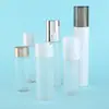 Fabricante Pet100/120Ml Botella con Atomizador de Presión Botella para Emulsión de Agua Set de Botellas Material de Empaque para Botellas Cosméticas
