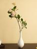 Jarrón de cerámica blanca pura Jingdezhen, florero pequeño y sencillo chino, adorno moderno para arreglos florales, decoración de escritorio para el hogar, joyería para salón de té.