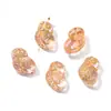 Contas de Coruja de Vidro Pintadas de Dourado Vintage Contas Soltas Artesanais para Pulseira DIY Colar Corrente de Celular Acessórios de Joias com Contas