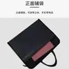 Maleta Portátil Bolsa de Documentos em Lona Bolsa com Zíper Bolsa para Documentos A4 Bolsa para Computador Masculina em Tecido Oxford Impermeável Grande Capacidade