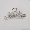 Pinza de Lazo Simple Estilo Coreano Accesorios para el Cabello de Aleación Pinza de Tiburón Pinza para el Cabello Calada de Nicho Pinza Grande Adorno para el Cabello en la Parte Posterior de la Cabeza