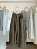 Pantalones casuales curvos estilo coreano tipo zanahoria para mujer, nueva colección de otoño, talla grande, cintura alta, corte holgado, adelgazantes, cropped, pierna ancha, tipo globo, modernos