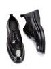 Sapatos de Couro Masculinos Primavera & Outono Couro Genuíno Cadarço Sola Grossa Brogue Esculpido Couro Bovino de Primeira Camada Sapatos Casuais de Negócios Britânicos