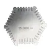 Juego de Galgas de Espesor 75-300mm Calibrador de Espesor Galga de Espesor Combinada Calibrador de Holguras 0.01-1mm Sistema Métrico e Imperial con Insertos de Latón