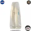 Calça Masculina Nasaover2025 para Exterior para o Nordeste -40 Graus Frio Prova Quente À Prova de Vento Calça Cargo Reta de Penas