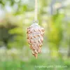 Pendente de Pinha Escovada para o Natal Apanhador de Sol Árvore de Natal DIY Pendente para Carro Decoração de Casamento Cruzamento da Amazon