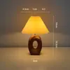 Lámpara de noche estilo europeo para dormitorio, acogedora y creativa, lámpara de mesa de lujo americano, ambiente de alta gama, lámpara de mesa de cerámica estilo chino, vintage