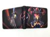2024 Serie de Superhéroes Billetera Corta Deadpool Wolverine Héroe de Dibujos Animados Estudiante Cuero PU Plegable Monedero