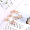 Aretes de Circonio con Alambre de Cobre Enrollado Aretes Geométricos Estrella de Cinco Puntas Amor Triángulo Diamante Corazón Accesorios para el Cabello Colgante