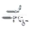 Soporte de Pedal de Pie para Motocicleta, Pedal de Pie de Aleación de Aluminio, Parachoques, Adecuado para Tubos con un Diámetro de 1-1/4 pulgadas