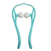 Masajeador de Cuello de Doble Bola Portátil Clip Masajeador Manual Portátil para Hombro y Cuello Masajeador de Salud Masaje de Meridianos