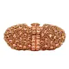 Em estoque Bolsa de Mão para Jantar com Diamantes para Comércio Exterior Bolsa Europeia e Americana para Banquete e Casamento Bolsa Feminina de Diamante Bolsa Clutch com Pedras