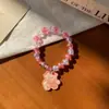 Pulsera de Cuentas con Colgante de Caramelo de Colores para Niñas Pulsera de Dibujos Animados Lindos Pulsera de Princesa Joyería para Niñas para Mujeres