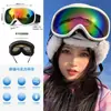 Traje de esquí de exportación coreano para mujer, que incluye pantalones de nieve morados engrosados y una chaqueta impermeable estilo montaña para exteriores para hombre