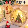 Kit de Materiais para Fazer Enfeites de Natal DIY, Decorações de Natal de Madeira, Atividade de Team Building Pequeno Presente Enfeites para Pendurar