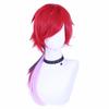 Peluca Lauren Iros de la Vtuber Virtual de Kano Rainbow Society, NIJISANJI, color marrón degradado rojo