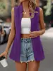 Verão 2023 Comércio Exterior Transfronteiriço Novo Amazon AliExpress Europeu e Americano Feminino Elegante Cor Sólida Colete Cardigan Feminino