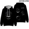 Sudadera con capucha casual de estilo nuevo 3D con puerta de escape