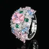 Huayoumei Joyería Nueva Joyería de Anillo Caibao Moda Transfronteriza Europea y Americana Lujo de Gama Alta Versátil Estilo Femenino