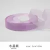 Cinta de Gasa de Nieve de 2 cm Rosa Material para Manualidades Lazo Accesorio para el Cabello Cinta para Empaquetar Sombreros Venta al por Mayor Hecho a Mano