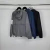 Ropa de Piel Fina con Capucha Nueva de Verano Tb Tom Directo de Fábrica para Hombres y Mujeres, Ropa Casual y Cómoda con Protección Solar