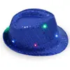 Gorra Jazz Luminosa de alta gama, colorida, con destellos, para adultos y niños, Gorra Mágica, especial para actuación en escenario, punto especial, al por mayor