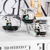 Panda de baloncesto aceite en la botella de arenas movedizas decoración de escritorio llavero acrílico accesorios colgante de bolsa pequeño regalo al por mayor