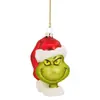 Grinch Desenho Animado Transfronteiriço Pingente Decorativo de Árvore de Natal Acrílico Dupla Face Pingente de Natal Presente