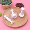Molde de Primavera de Flor Pequeña de 3 Piezas DIY Artificial Horneado Fondant Herramienta para Pastel Horneado Novato Fácil Desmoldado Limpieza