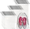 Bolsa de viaje para zapatos bolsa de viaje transparente para zapatos para empacar grande impermeable portátil con cordón accesorios de viaje bolsa para zapatos