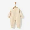 Mameluco para Bebé para Primavera, Otoño e Invierno, Ropa Interior Térmica de Algodón Puro para Recién Nacidos, Conjunto de Pijama Romper Unisex, Ropa para Bebé