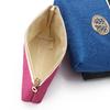 Bolsa de mão rosa vibrante europeia e americana bolsa de lona rosa dourado bolsa de cosméticos verde fabricante de origem Mingtai