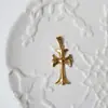 Flor de Rosa Avión Unicornio Acero de Titanio Oro de 18K Colgante Collar que no se decolora Cadena para Suéter Exportación Transfronteriza
