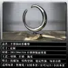 Escultura circular personalizada de acero inoxidable para plazas exteriores, calles comerciales y espacios de empresas, escultura de fuente de agua en forma de anillo de luna con acabado espejo