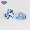 Huagang Gem 104# Cristal Sintético Afilado Piedra Suelta Wholesale Cristal Afilado Artificial Gema Azul Claro Anillo de Fondo Afilado Forma Especial